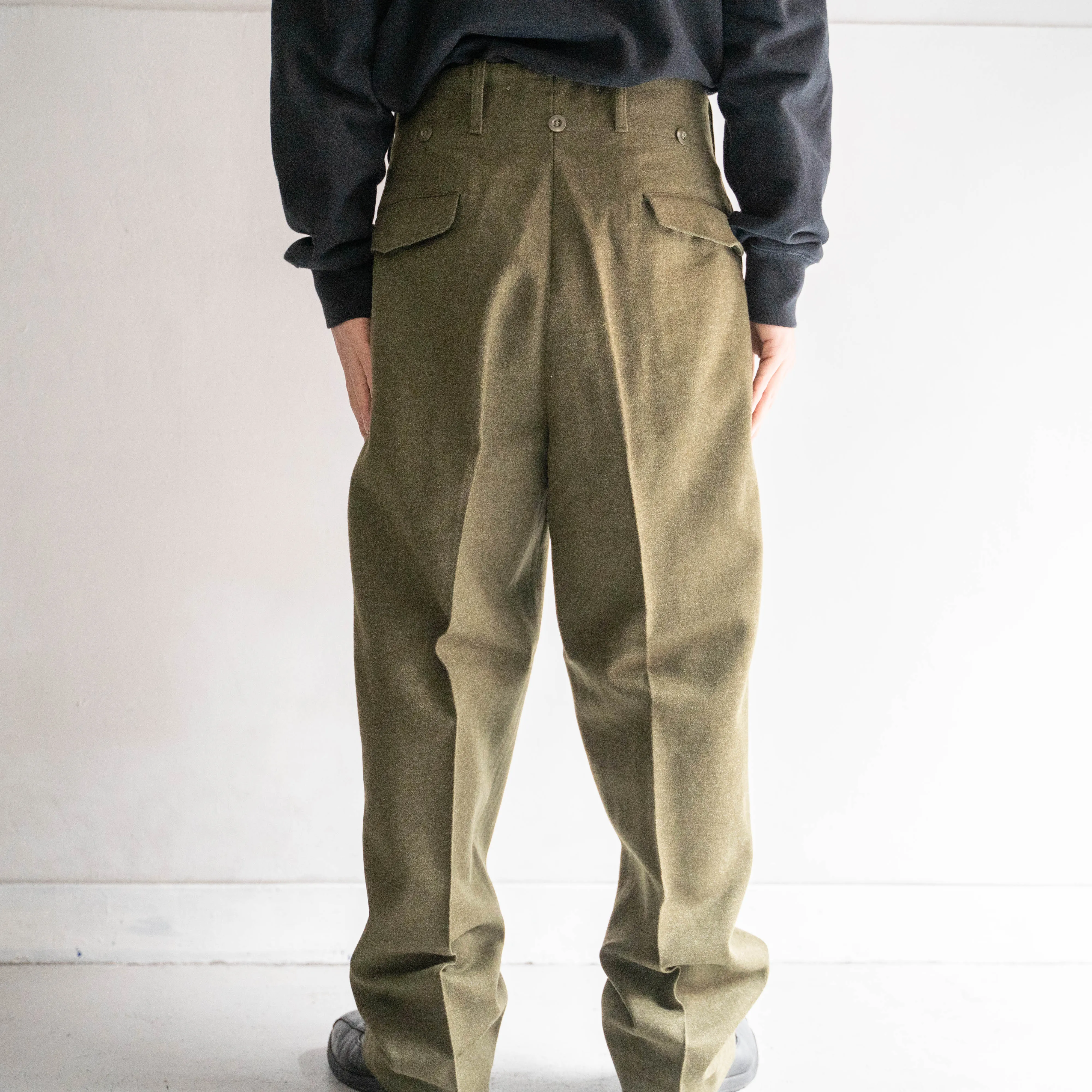 1950s belgium military? wool dress pants "dead stock"