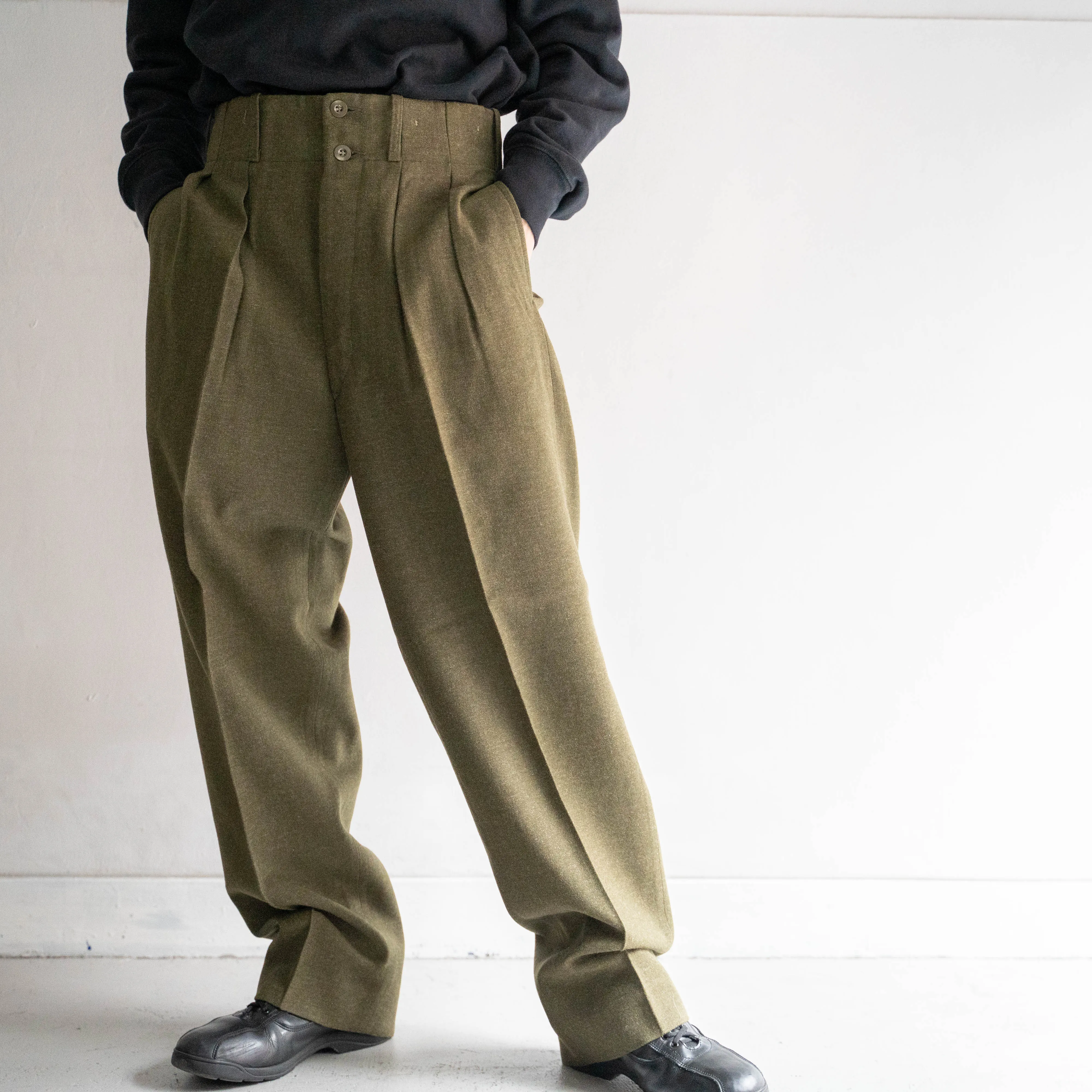 1950s belgium military? wool dress pants "dead stock"