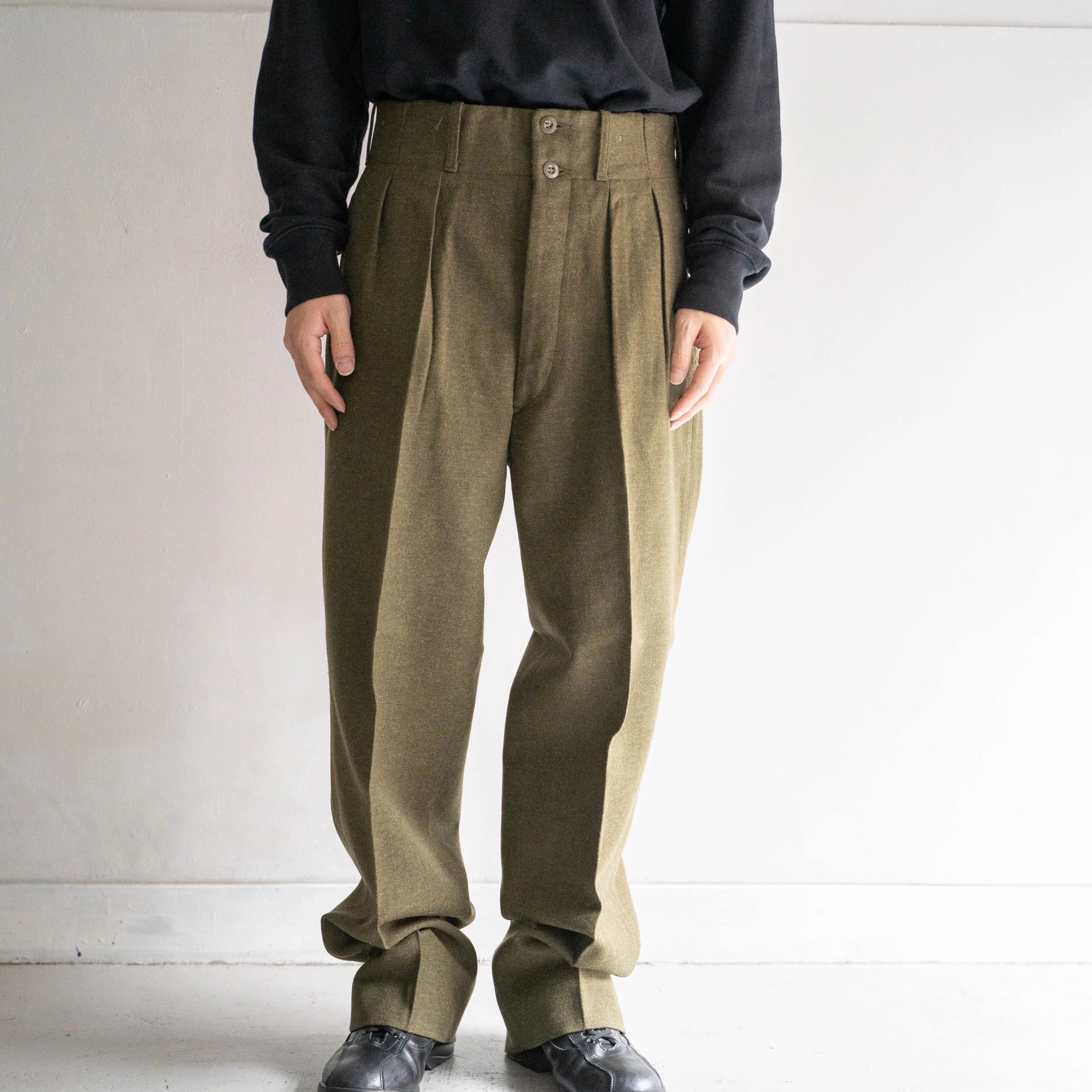 1950s belgium military? wool dress pants "dead stock"