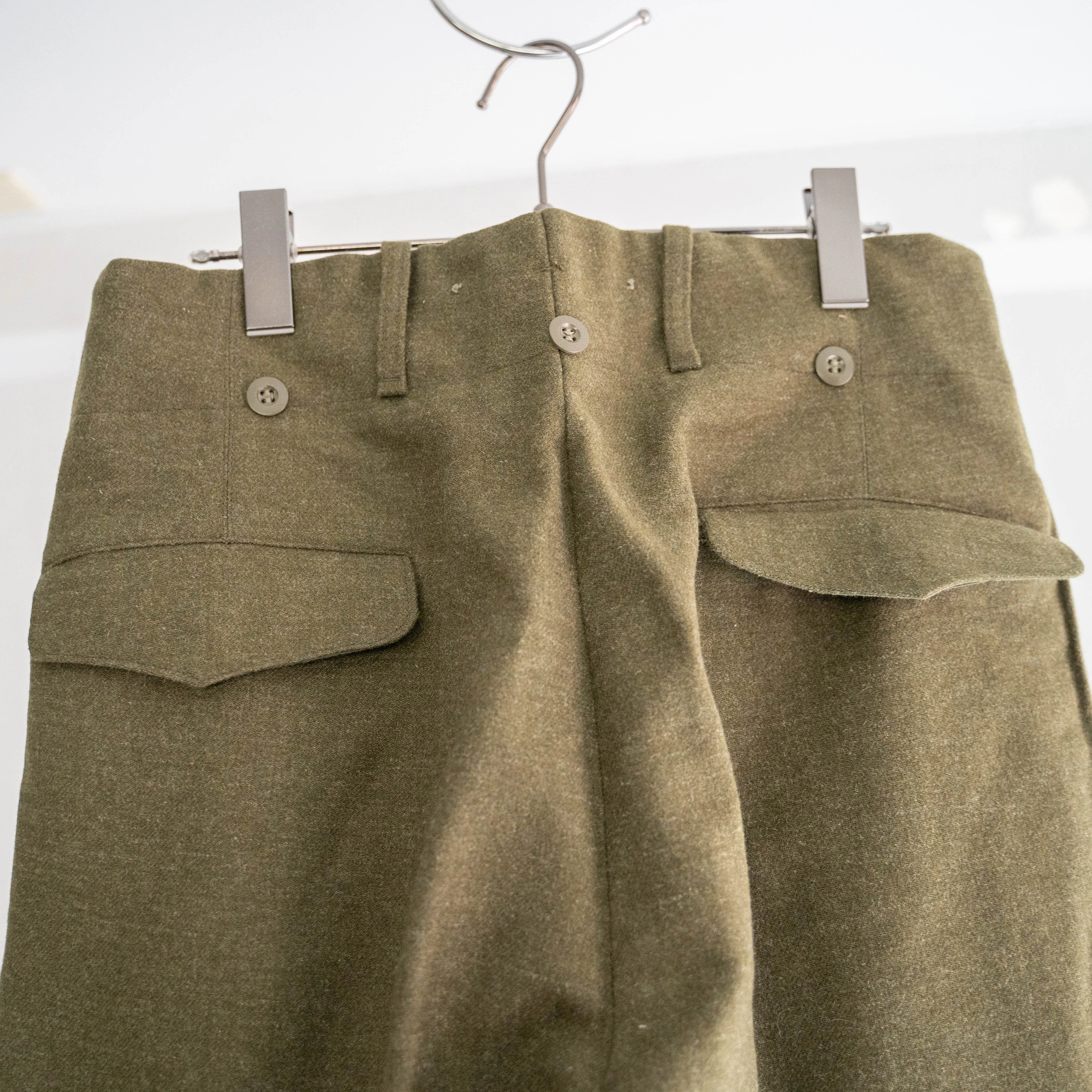 1950s belgium military? wool dress pants "dead stock"