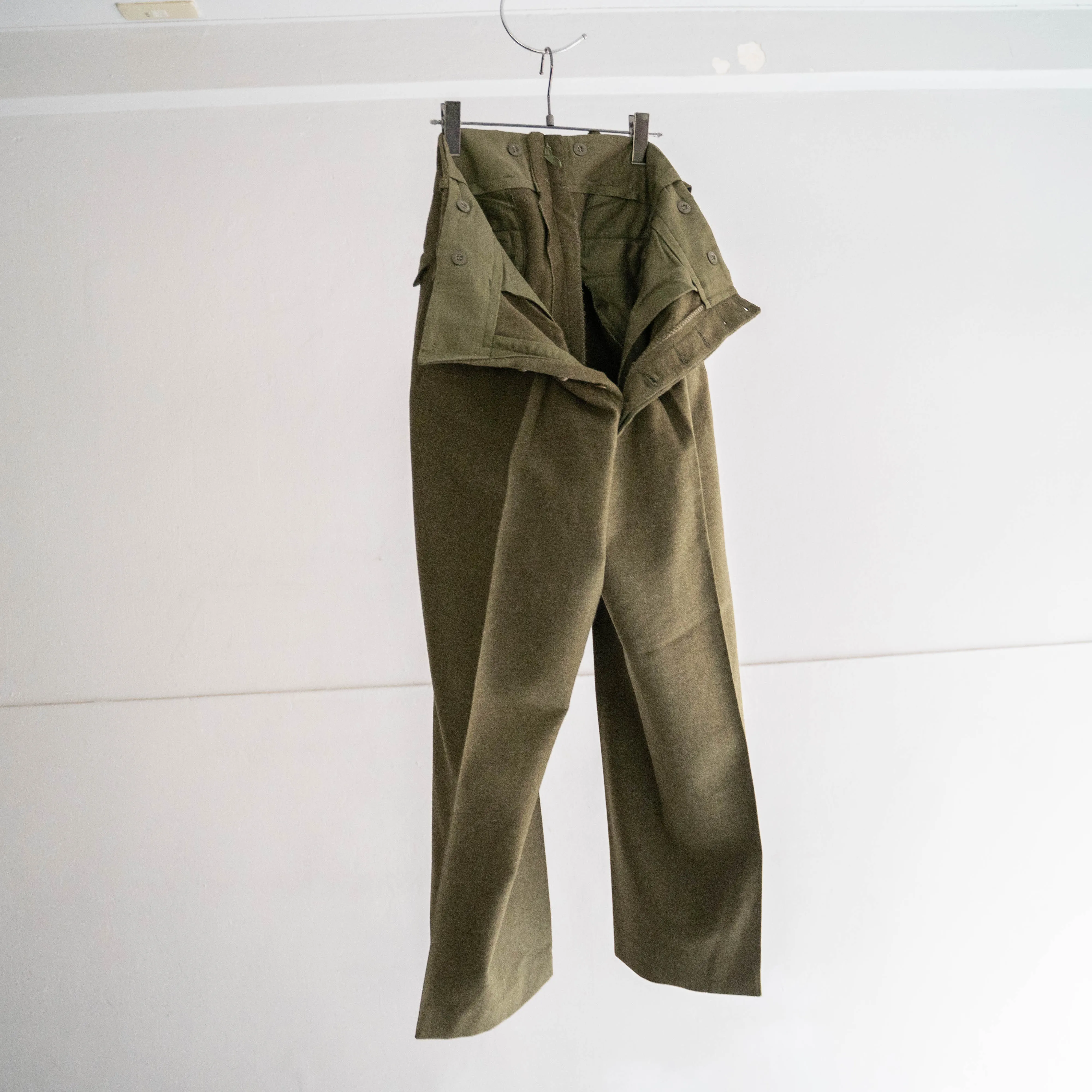 1950s belgium military? wool dress pants "dead stock"