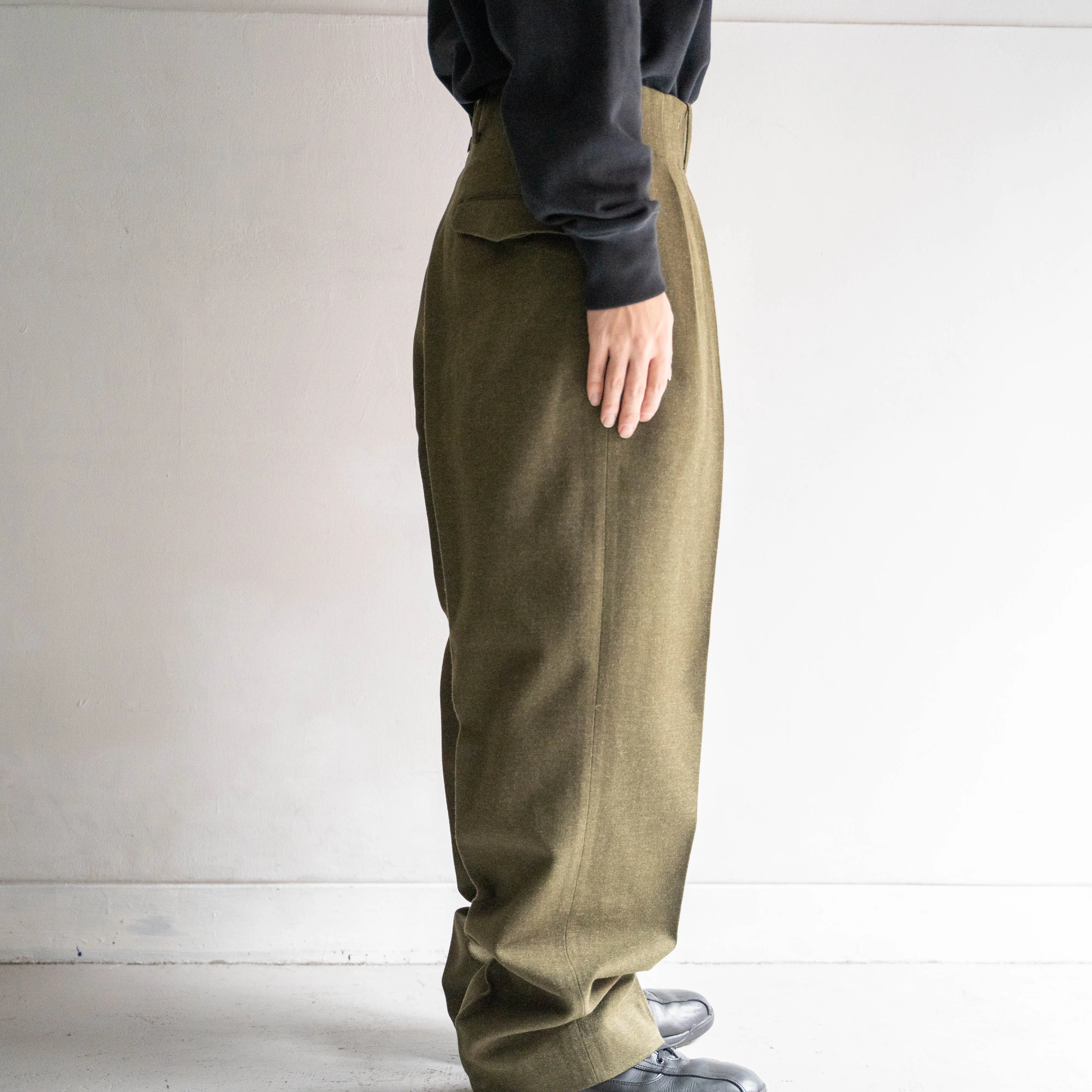 1950s belgium military? wool dress pants "dead stock"