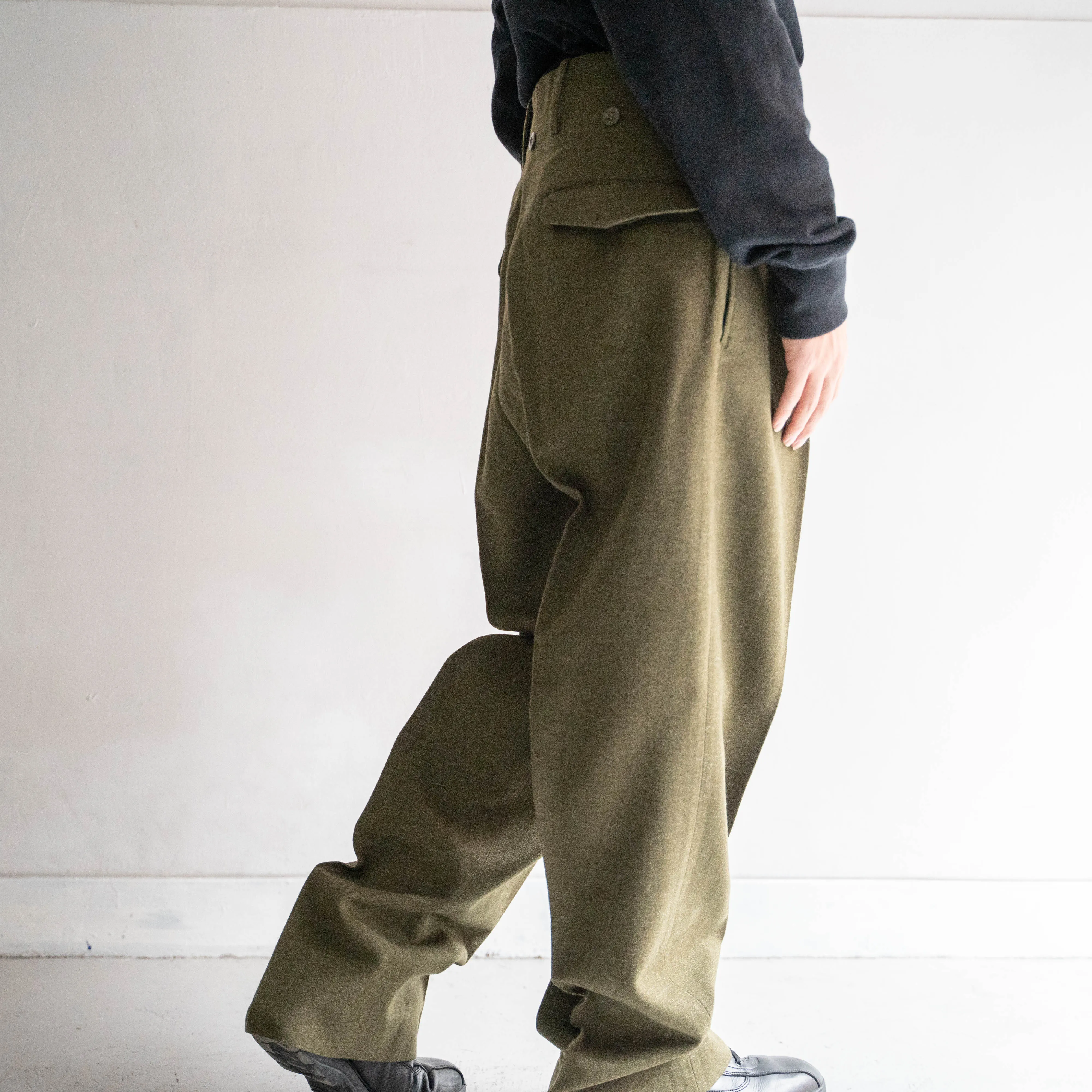 1950s belgium military? wool dress pants "dead stock"