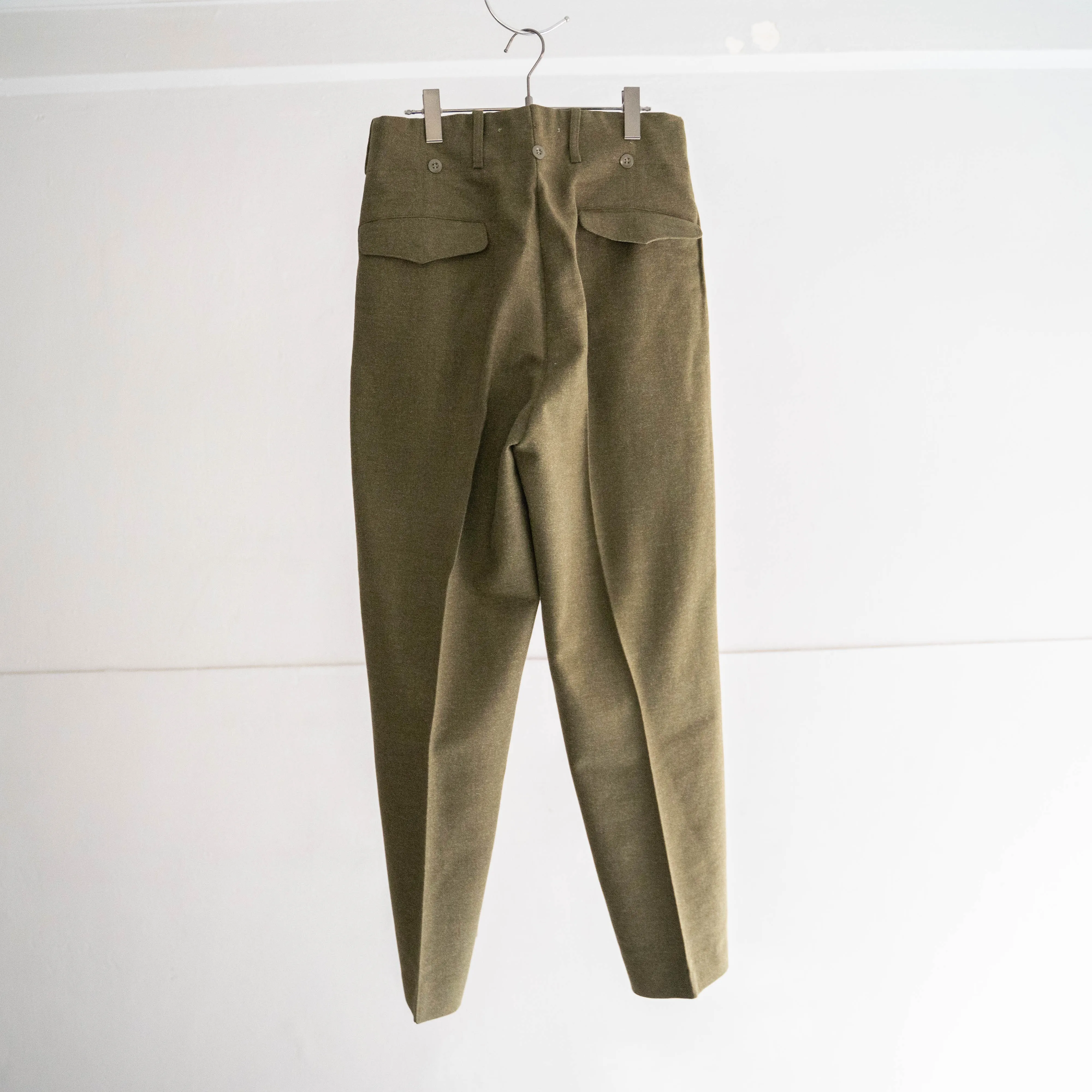 1950s belgium military? wool dress pants "dead stock"