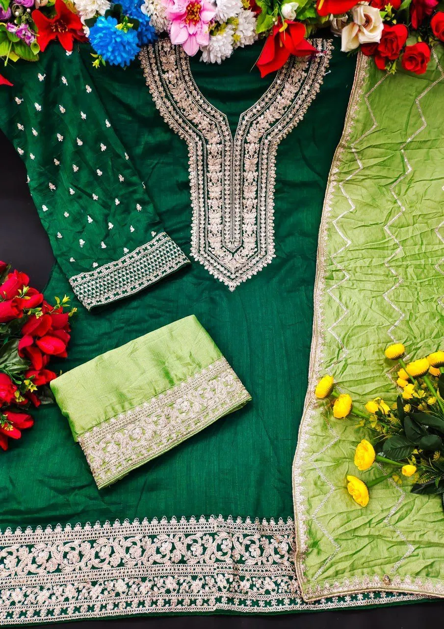 Aashirwad Kesariya Series 9482-9484 Premium Silk Suit