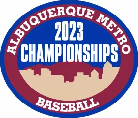 ABQ Metro Baseball Championship Patches