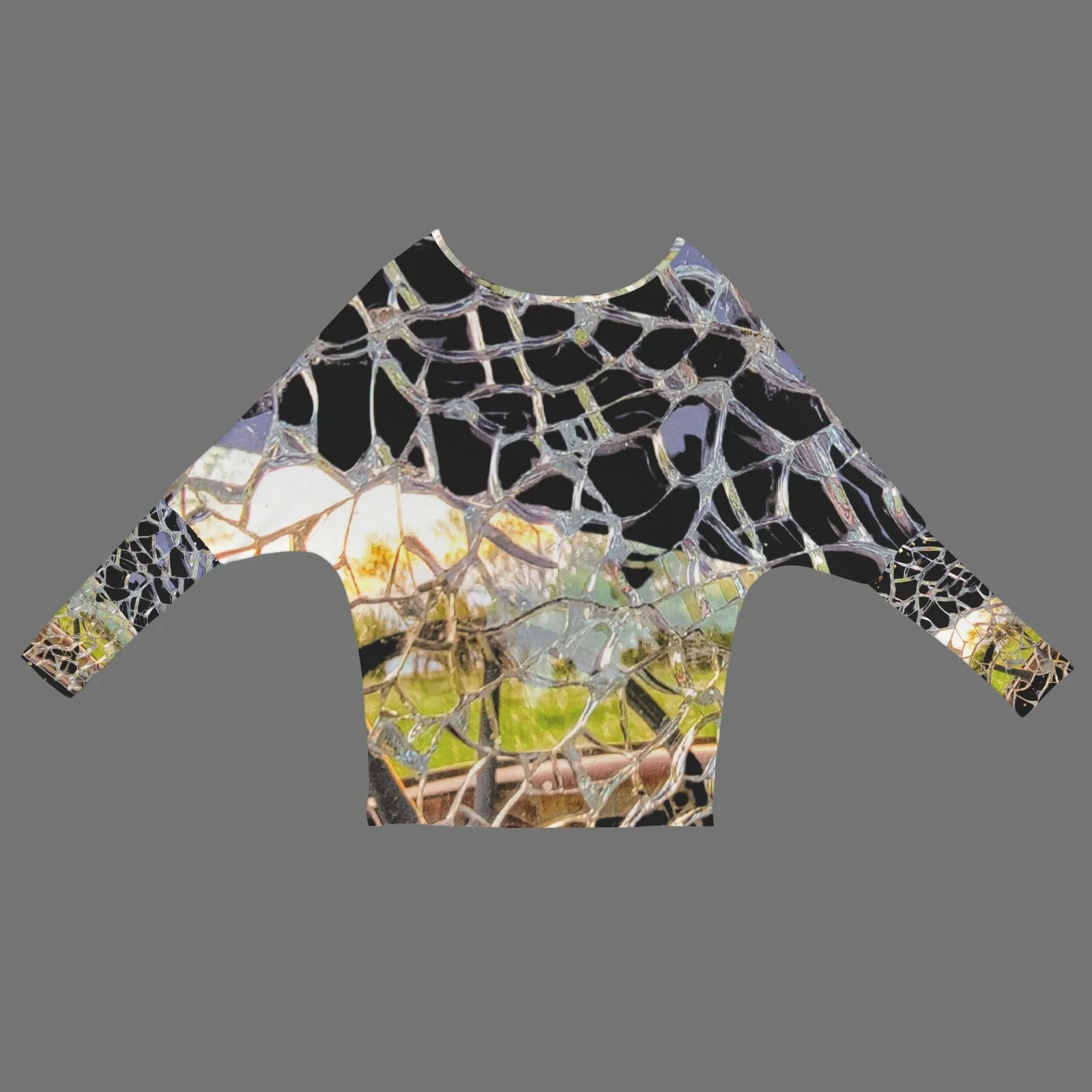 Batwing Long Sleeve Sweater Shattered Windshield