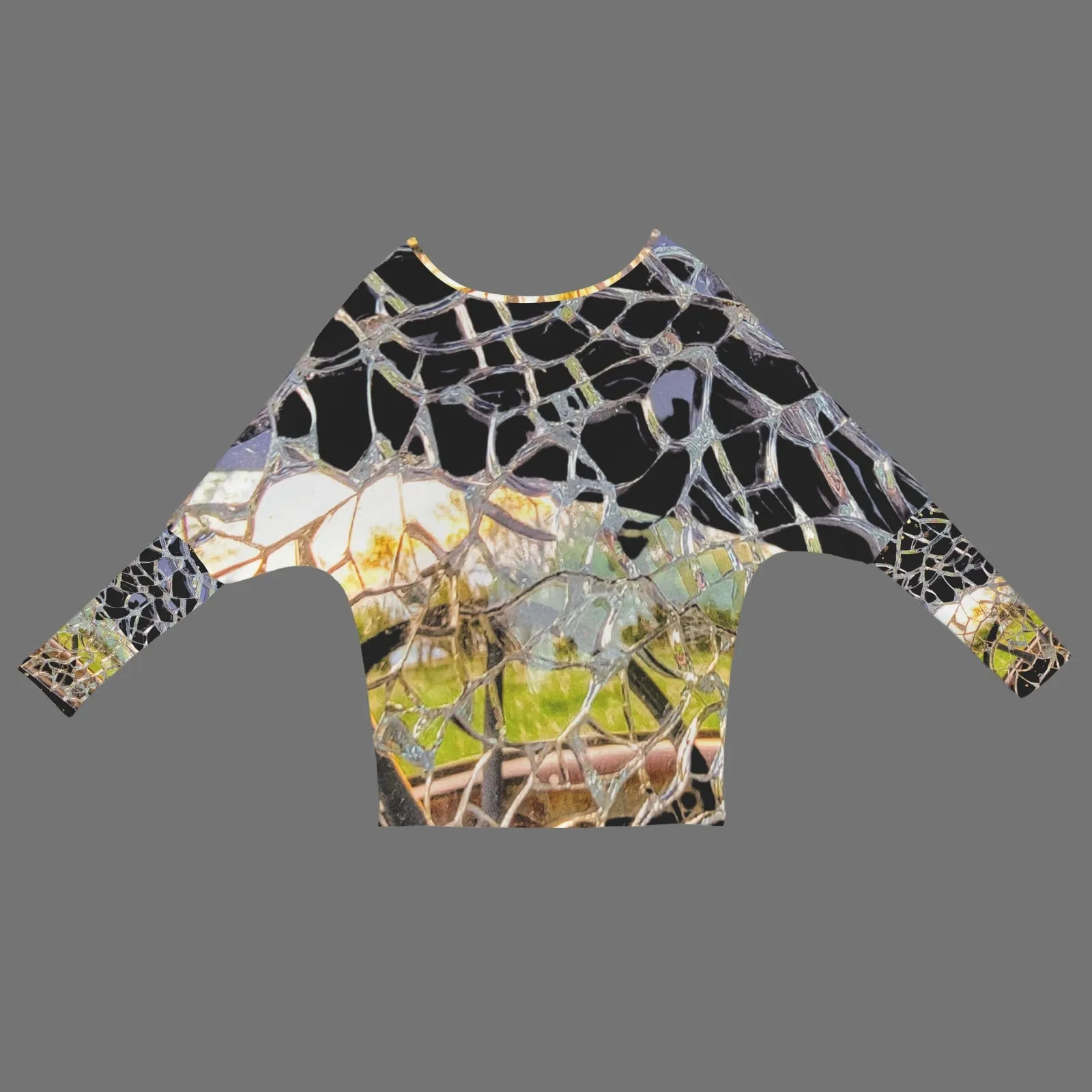 Batwing Long Sleeve Sweater Shattered Windshield