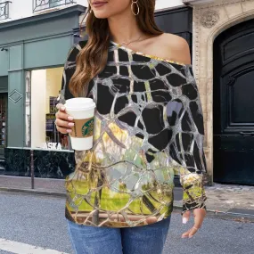 Batwing Long Sleeve Sweater Shattered Windshield