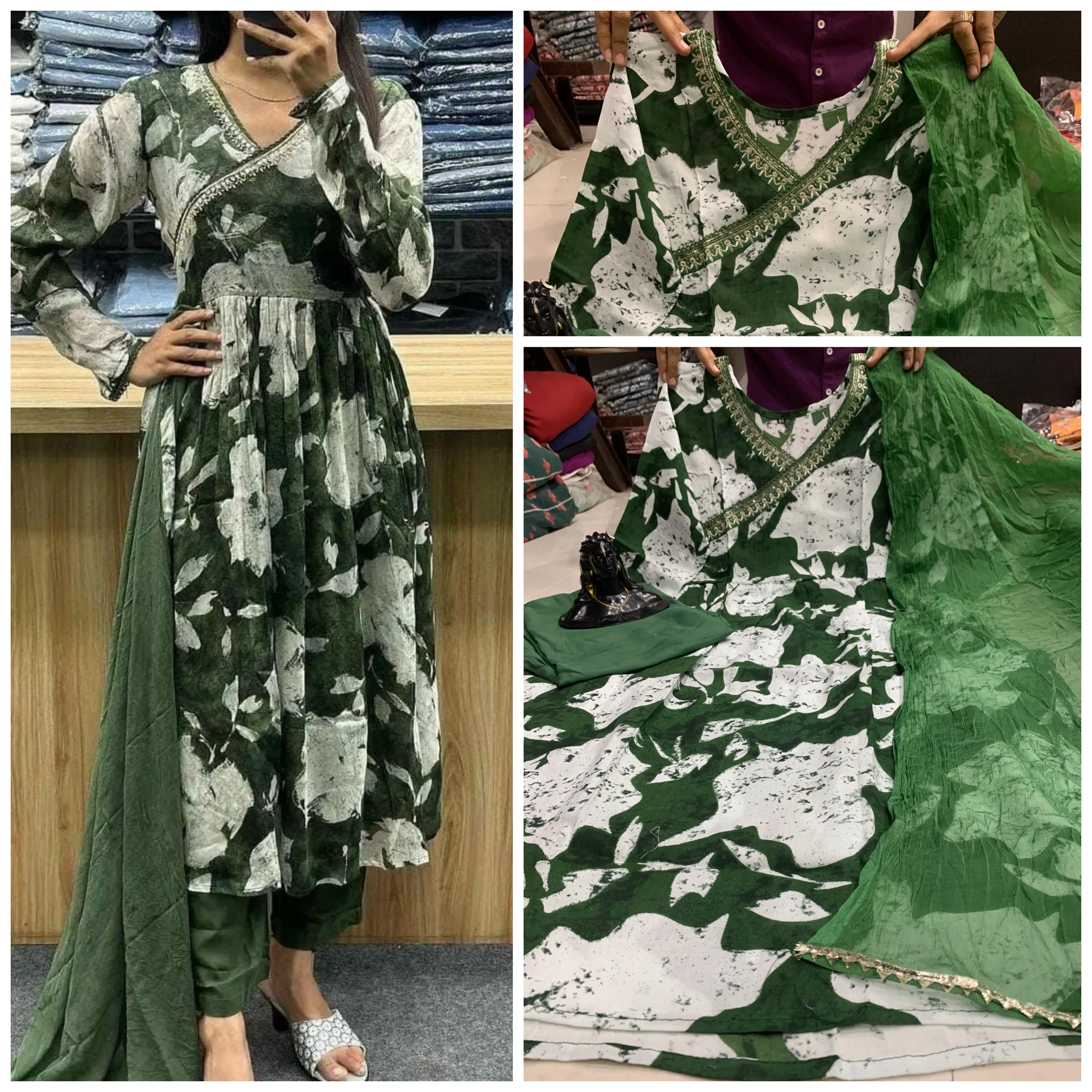 Beautiful Designer Party Wear Reyon Cotton Salwar Suit