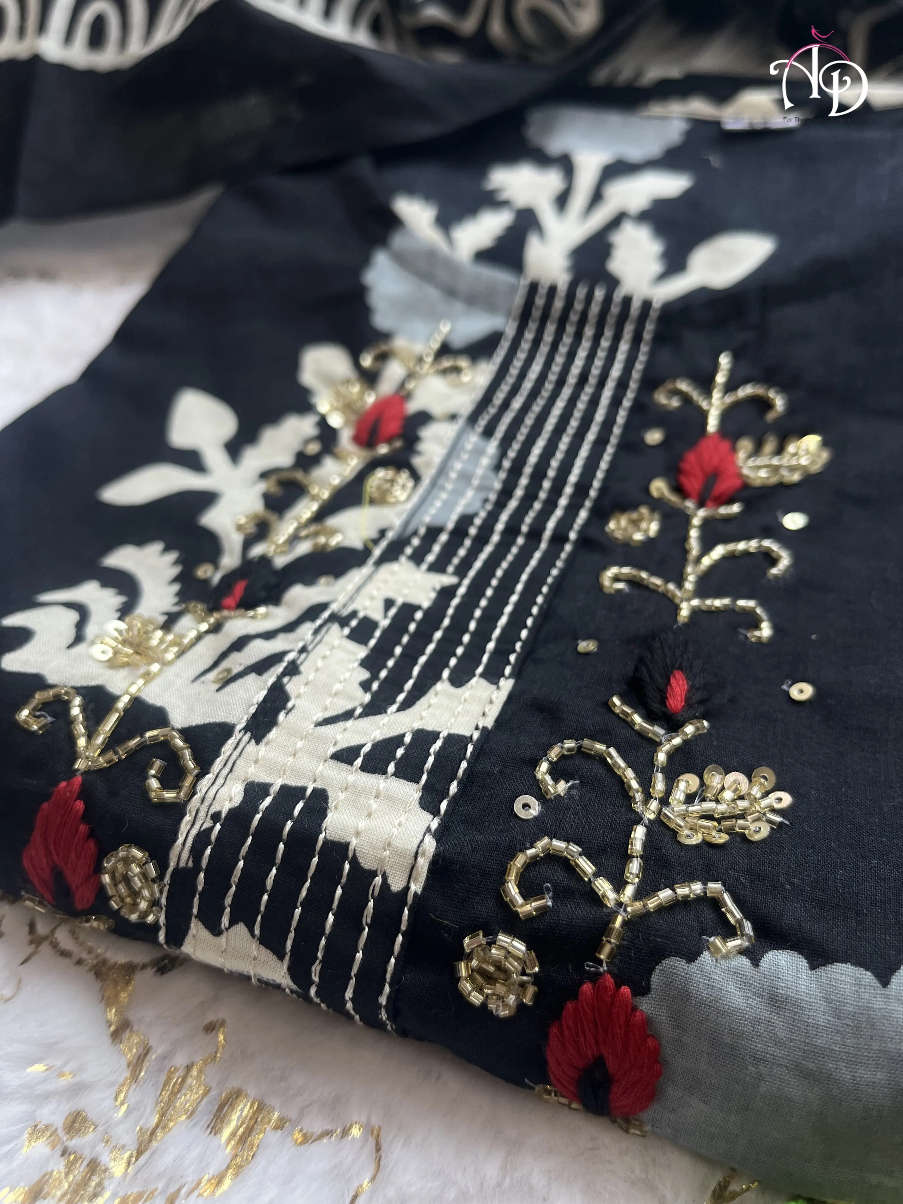 Beautiful Designer Premium Pure Cotton Aline Salwar Suit