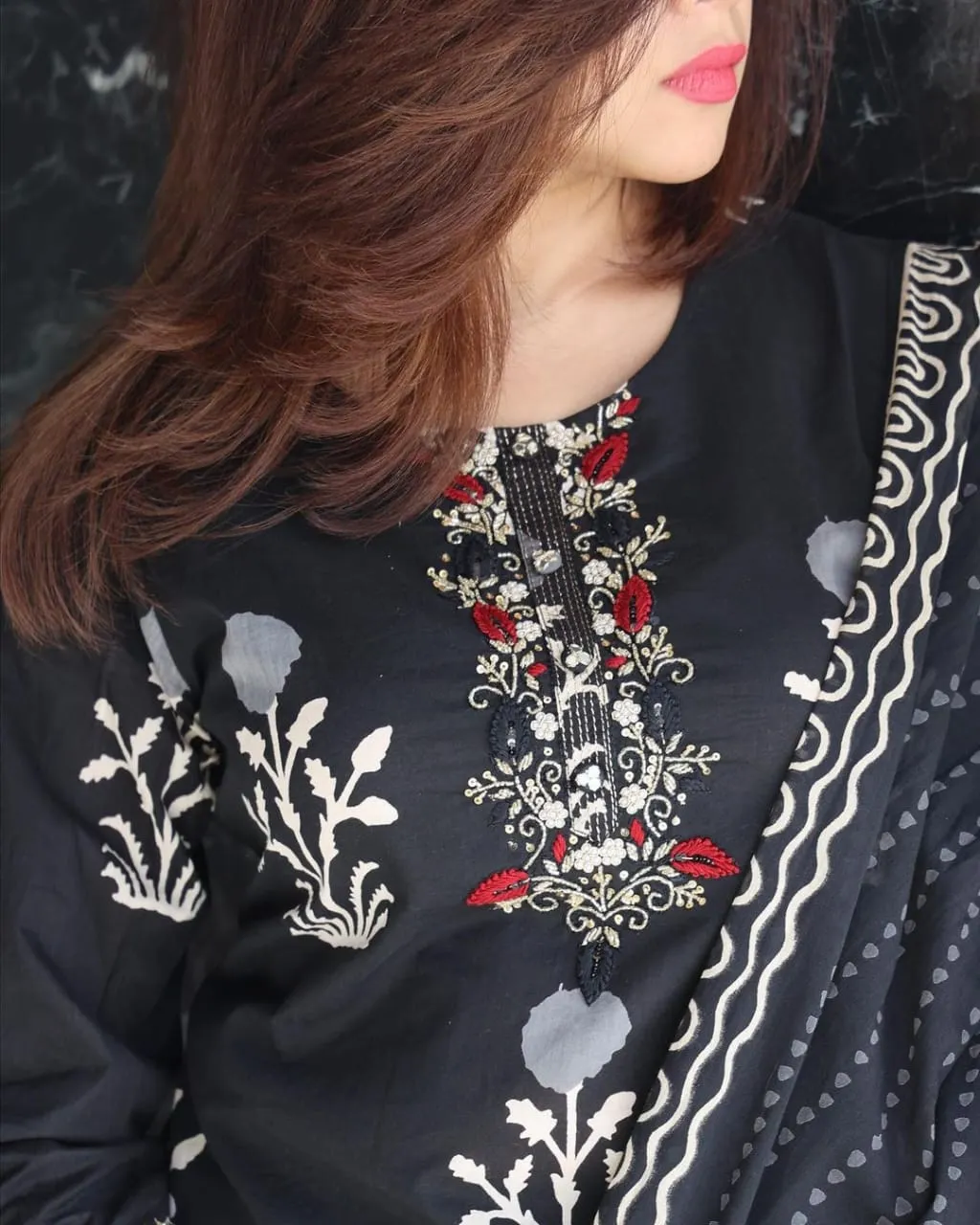 Beautiful Designer Premium Pure Cotton Aline Salwar Suit