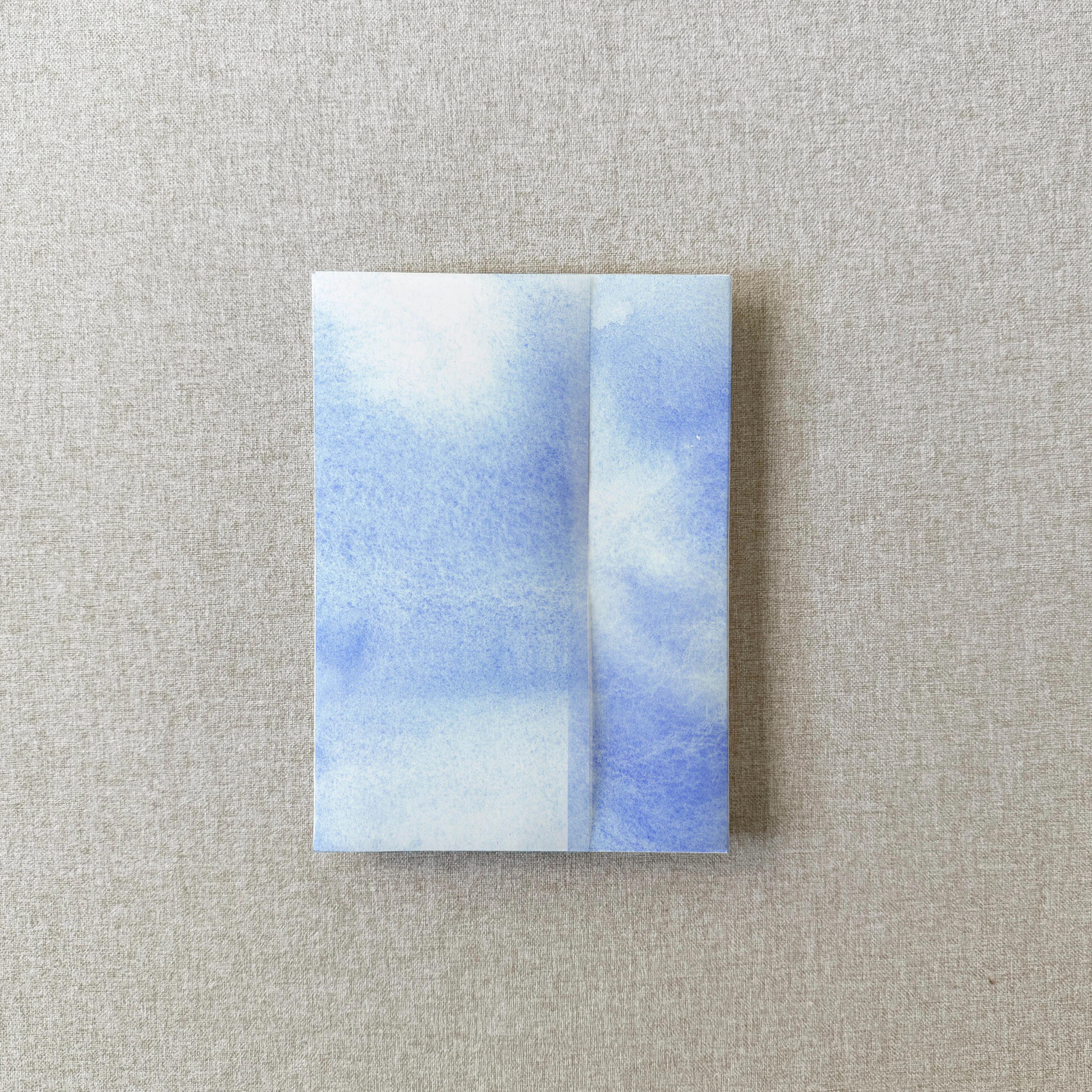 Blue Watercolor Vellum Wrap | A7 or A6 | Set of 10
