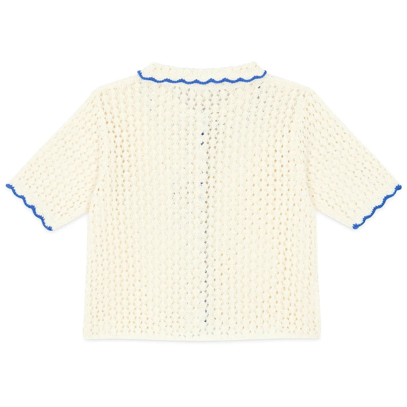 BONTON Crochet Lanza Cardigan - Marshmallow