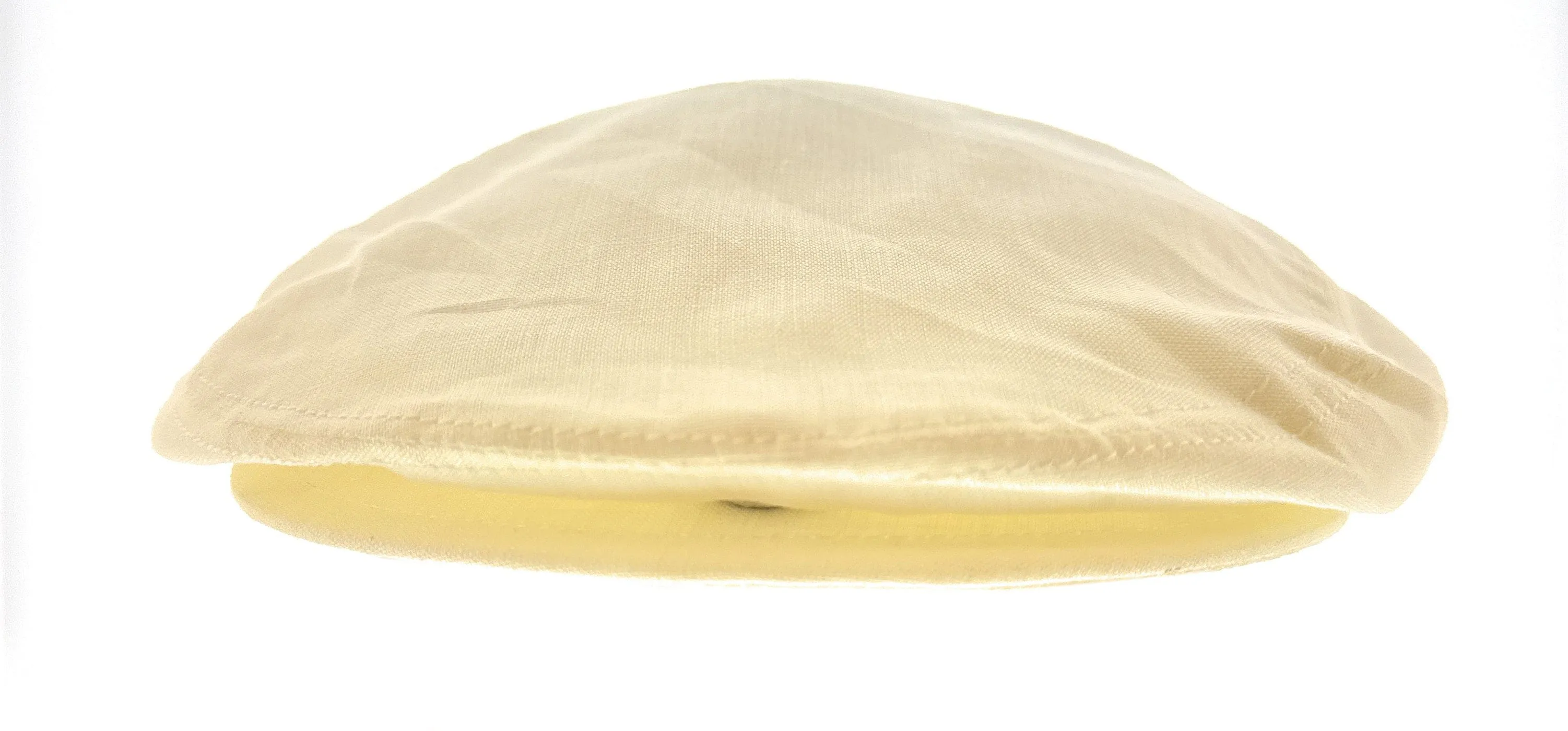 Dolce & Gabbana Men's Ivory Linen Flat Cap - Classic Ivy Newsboy Hat-59