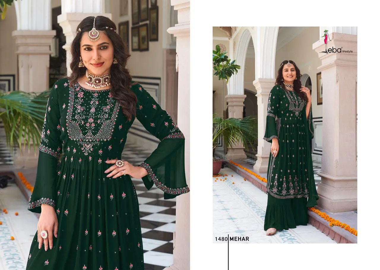 Eba Mehar Vol 1 Designer Faux Georgette Suit