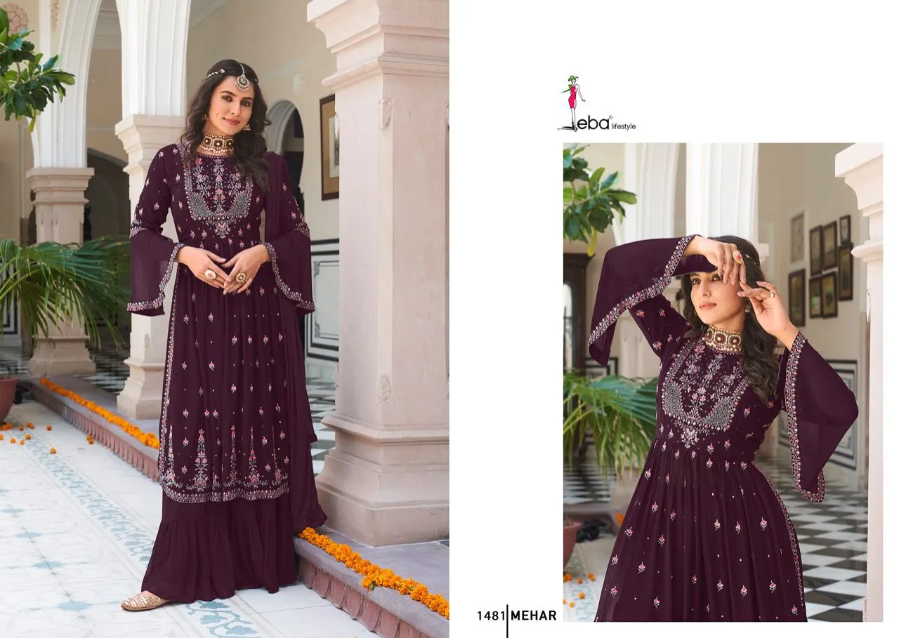 Eba Mehar Vol 1 Designer Faux Georgette Suit