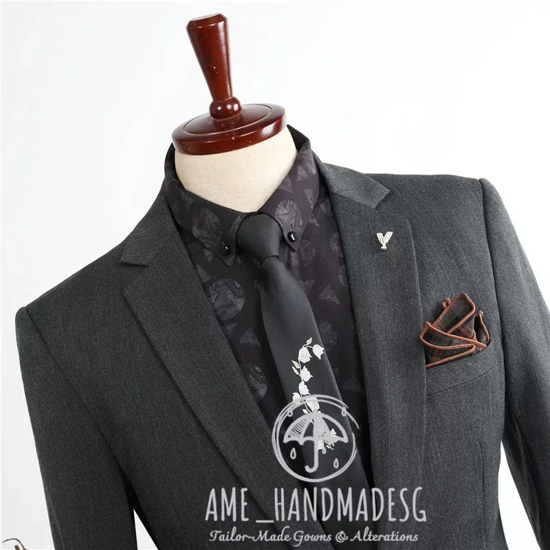 FANHOMME suits for men, British style, handsome business casual suits, three-piece suits, groom wedding dresses