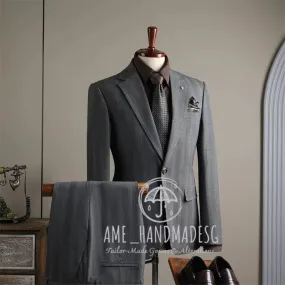 FANHOMME suits for men high-end business casual plaid suits three-piece suits for grooms wedding dresses