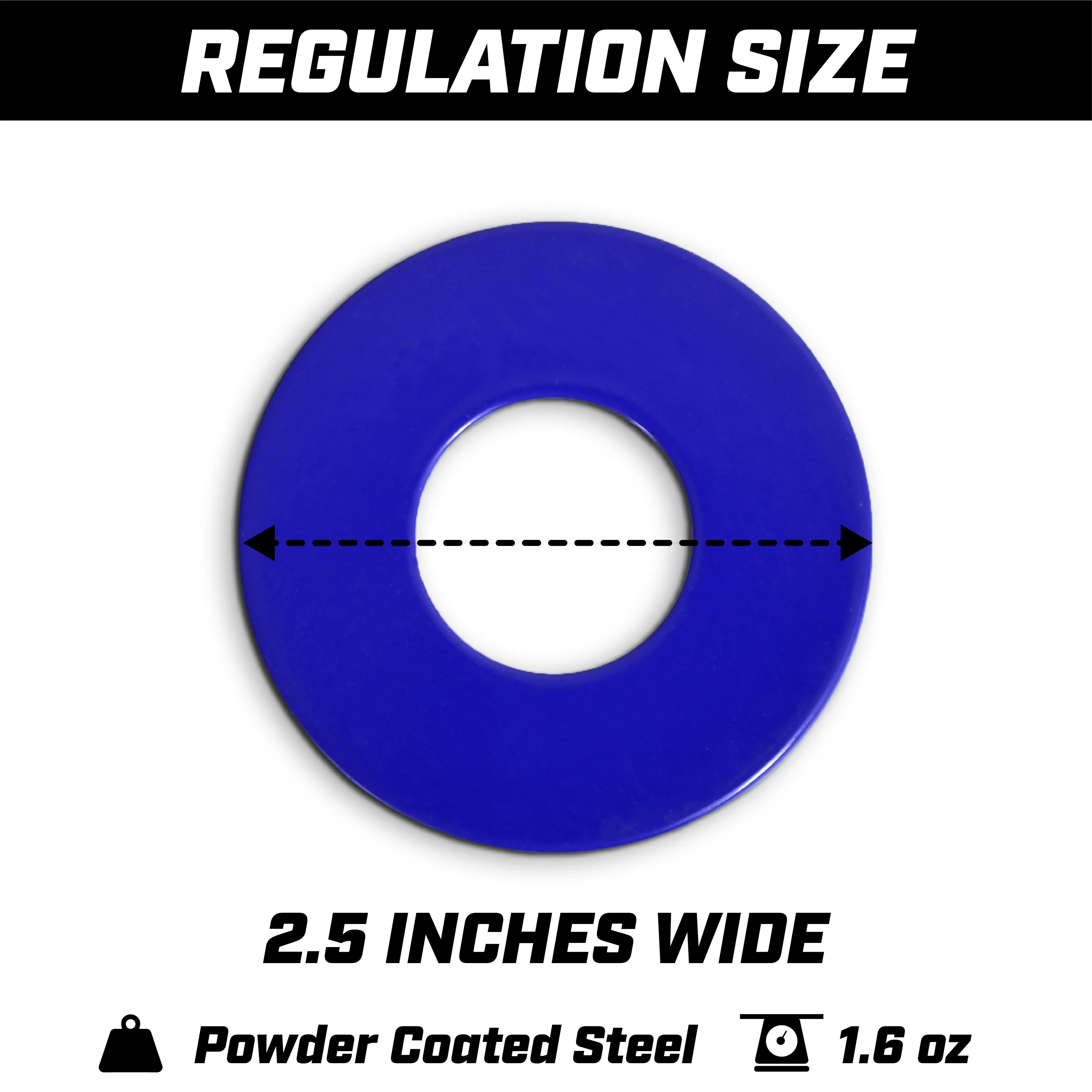 GoSports Replacement Washer Set - Powder Coated Steel