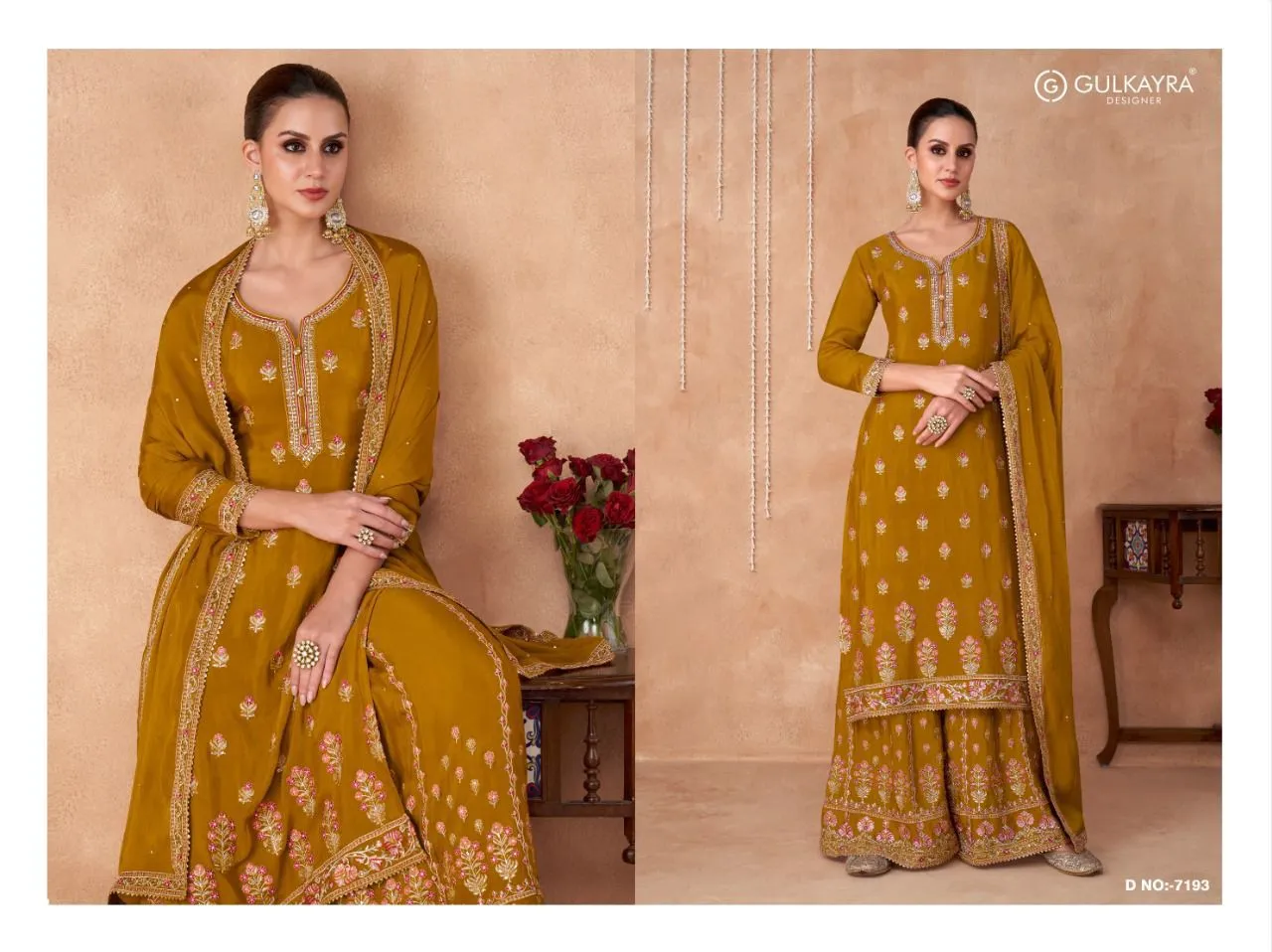 Gulkayra Designer Izhaar 7190 Series Suit