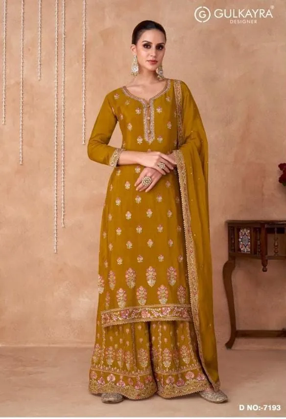 Gulkayra Designer Izhaar 7190 Series Suit
