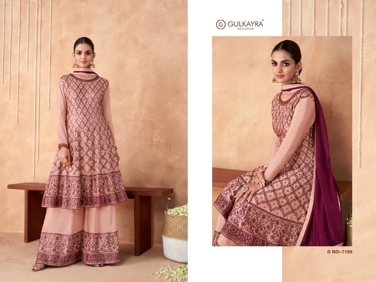 Gulkayra Designer Izhaar 7190 Series Suit