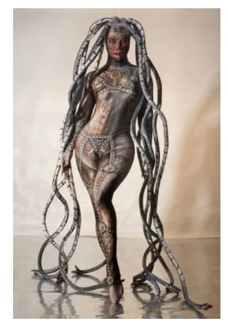 Halloween party event print alien snake costumes