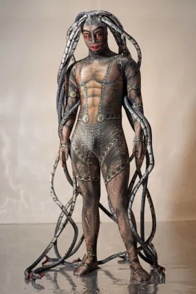 Halloween party event print alien snake costumes