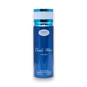 Hibas Collection Cools Wow Deodorant Body Spray for Men 200ml