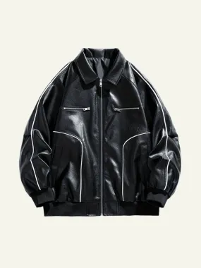 Leather Blouson