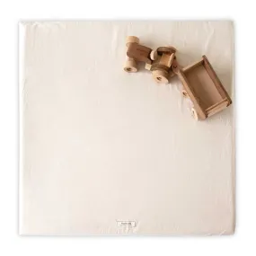 Light Natural Cotton Padded Play Mat | Memory Foam Comfort & Machine Washable Cover