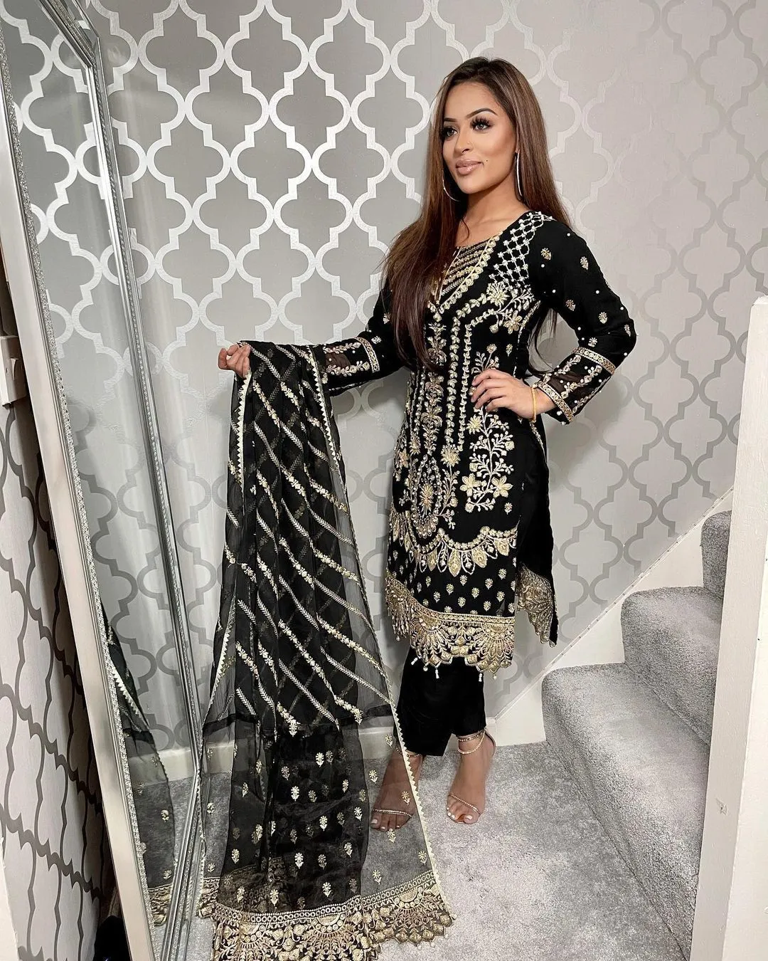 New Designer Party Wear Velvet Suit
