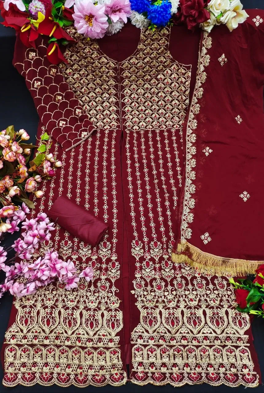 New Pakistani Designer Embroidery Suit