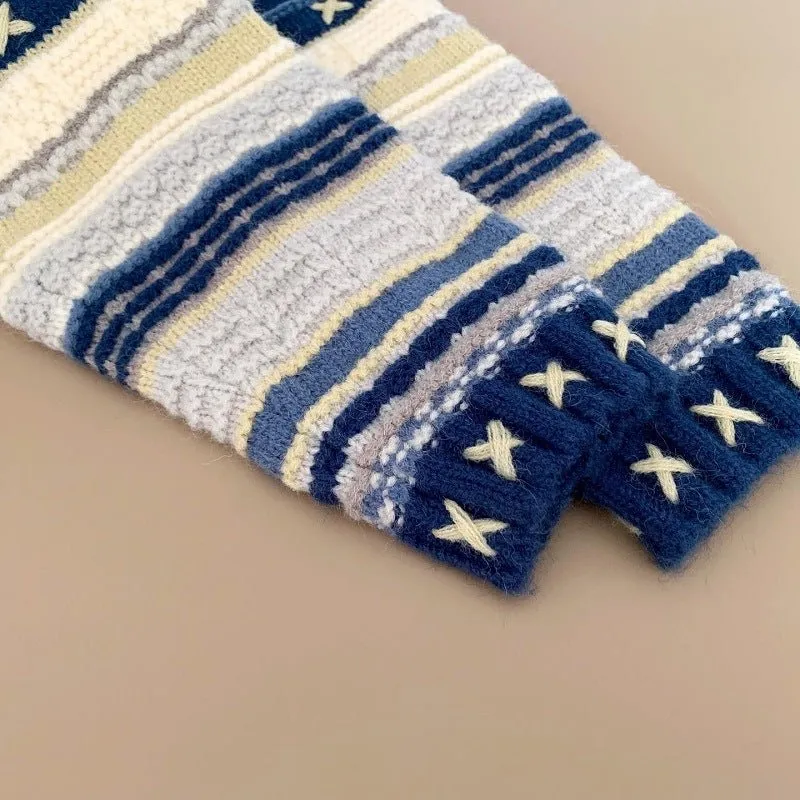Pre Order:  Ocean Stars Stripes Knit Sweater