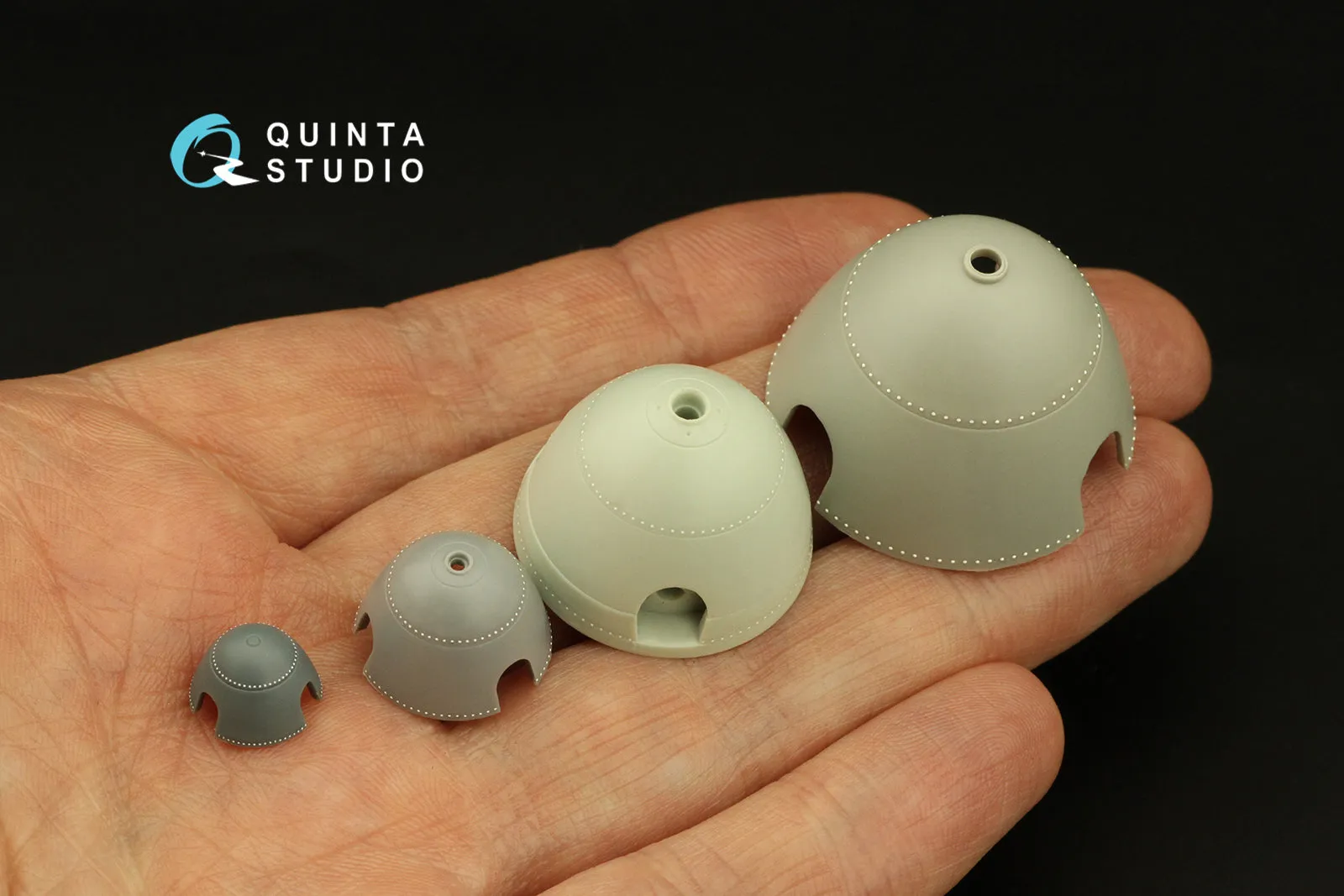 Quinta Studio Radial riveting rows (various rivet sizes), White or Black color