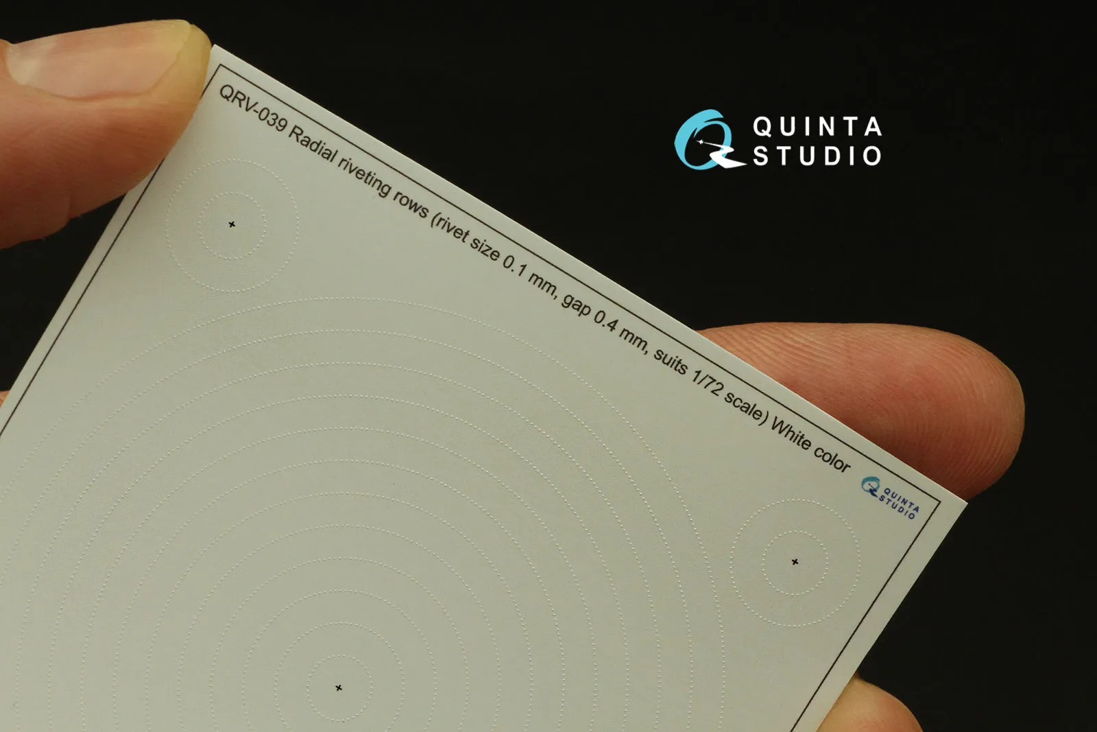 Quinta Studio Radial riveting rows (various rivet sizes), White or Black color