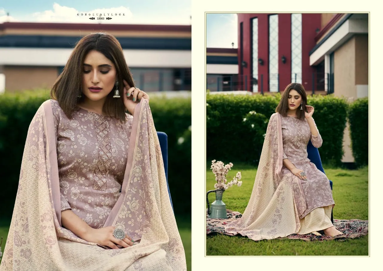 RK GOLD RINAAZ PASHMINA SALWAR SUITS