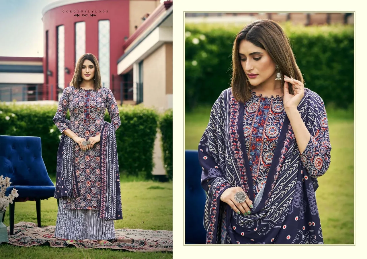 RK GOLD RINAAZ PASHMINA SALWAR SUITS